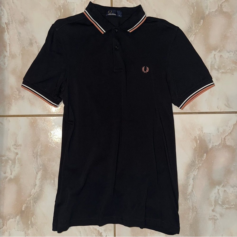 Fred Perry Black Polo